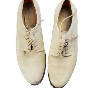 Cole Haan Tan Suede Tie Dress Shoes